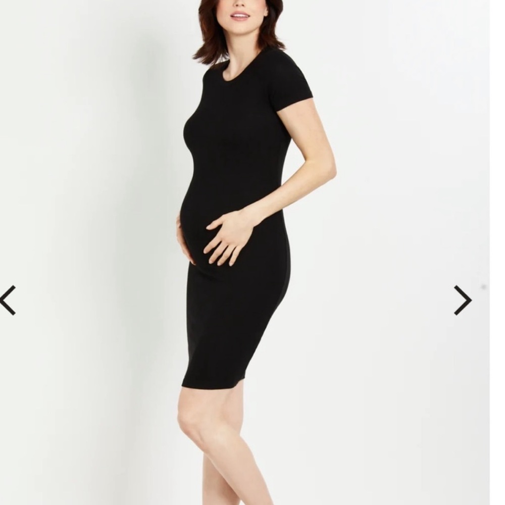 Motherhood Maternity rib knit black dress size xsmall